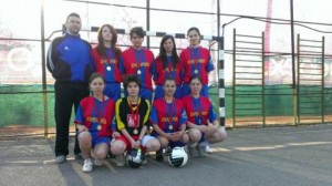 Echipa de fotbal feminin a Col. M. Eminescu Iasi